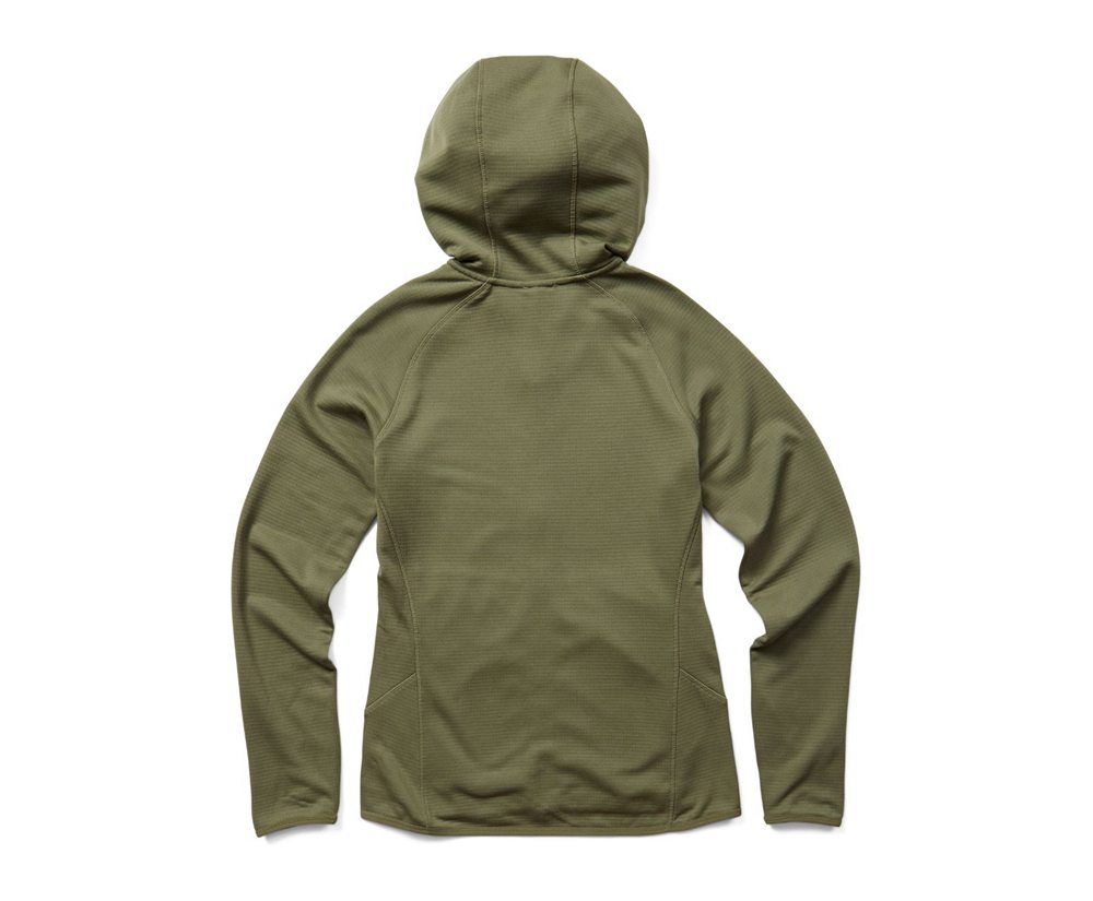 Merrell Jakker Dame - Terrain Geotex Full Zip Hoodie - Olivengrøn - LDK108239